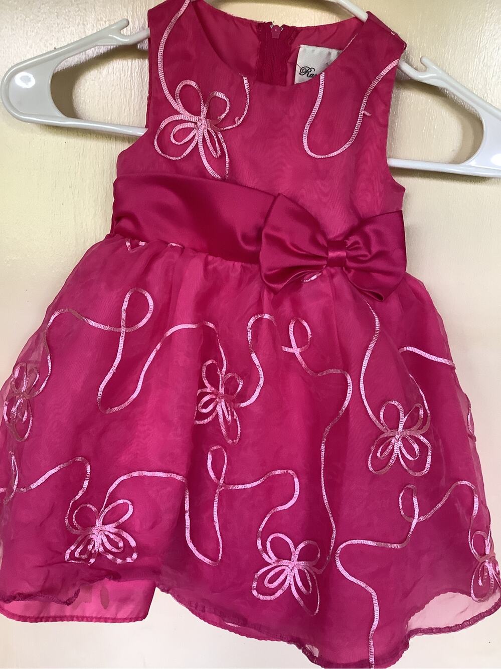 Share RARE EDITIONS Baby Girl 2T PinkTulle Party Dress w Bow and Sash